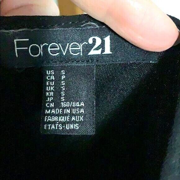 Forever 21 Womens Tank Top Sheer Over Silver Sequins Sleeveless Black Small - Picture 6 of 7